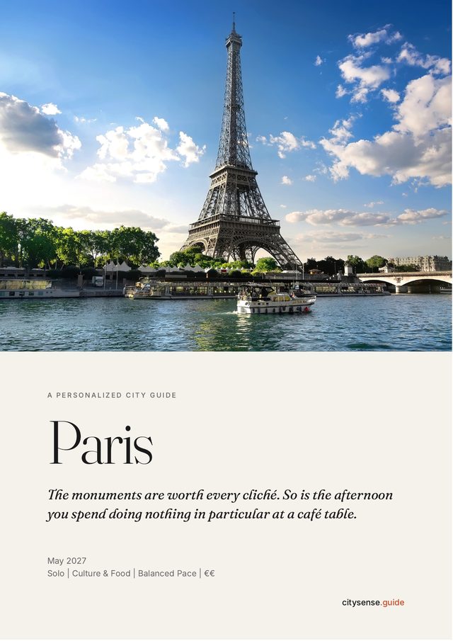 Paris guide cover
